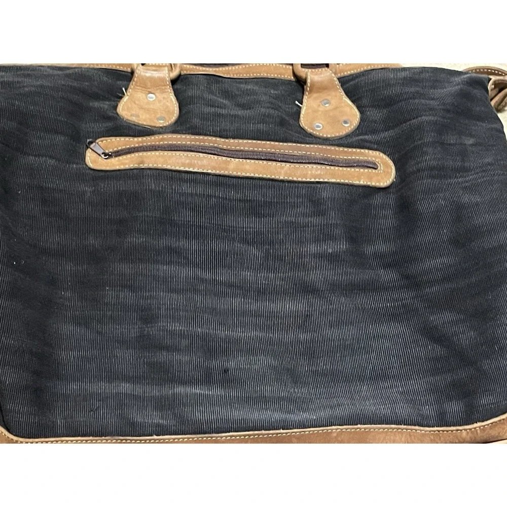 Stela 9 Artisan‎ Woven Huipil & Leather Weekender Bag - Guatemala Oversized